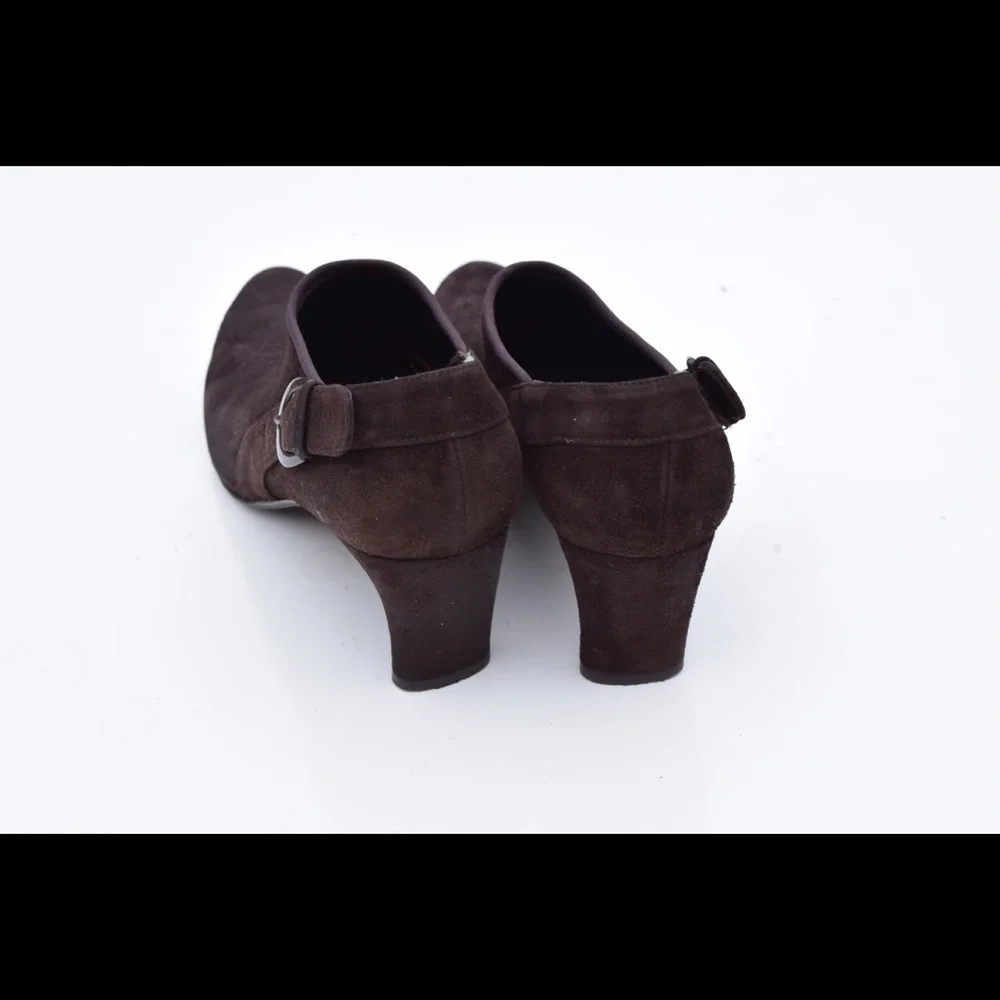 Stuart Weitzman Brown Suede Ankle Booties